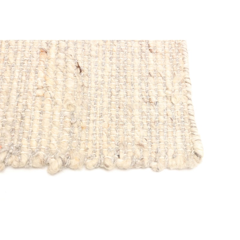 ECARPETGALLERY Braid weave Sienna Tan Wool Rug - 5'0 x 7'10