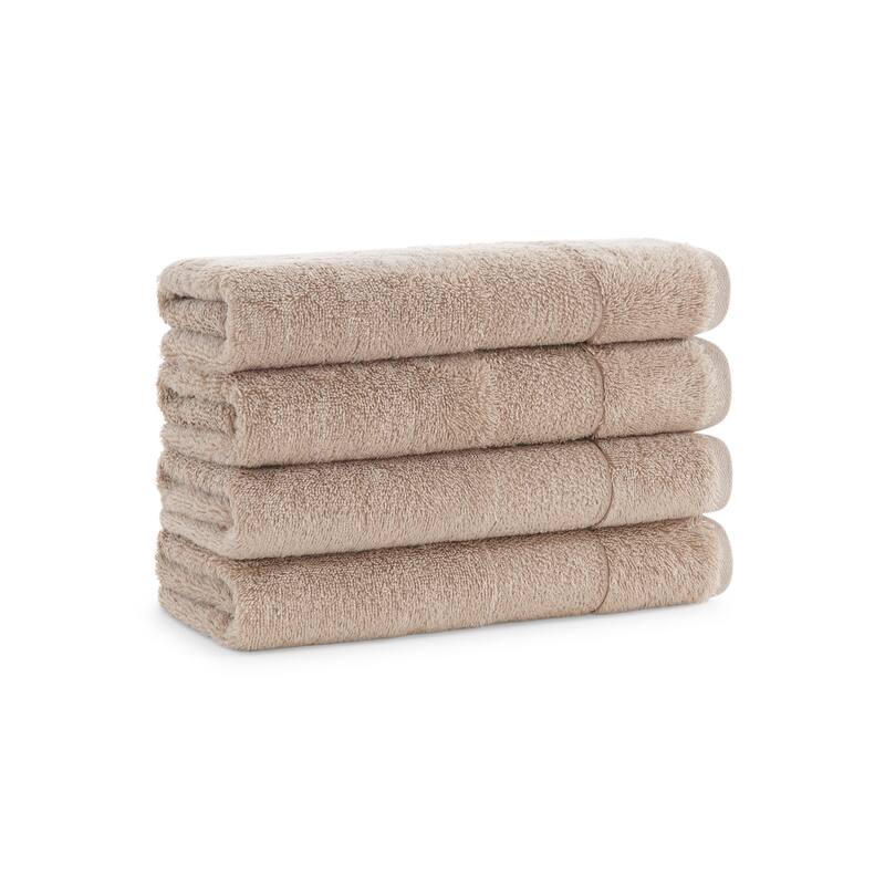 Aston & Arden Turkish Solid 4-Piece Hand Towels - 18x32 - Hummus
