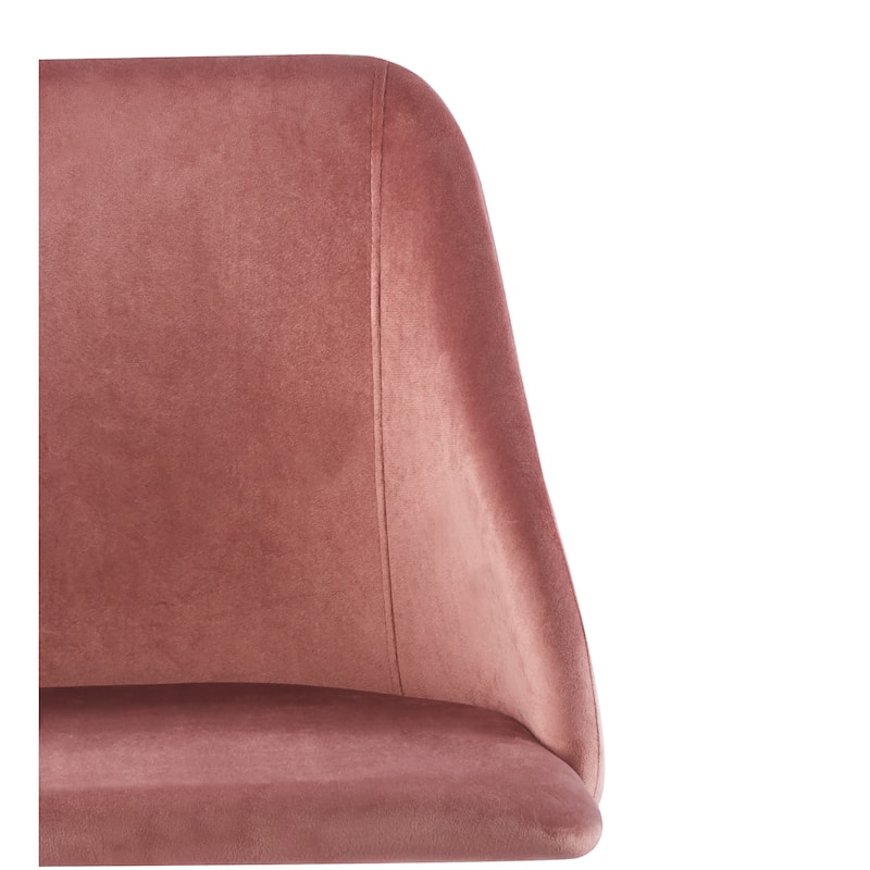 Porthos Home Pema Dining Chairs Set of 2, Velvet, Gold Chrome Legs