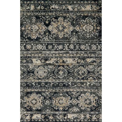 Alexander Home Verona Geometric Border Transitional Rug