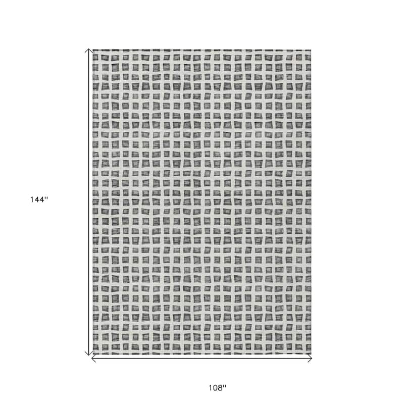 HomeRoots Geometric Transitional Rectangle Outdoor Rug