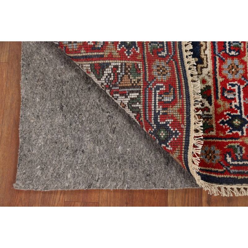 Geometric Heriz Serapi Foyer Rug Hand-Knotted Wool Carpet - 2'0" x 3'0"