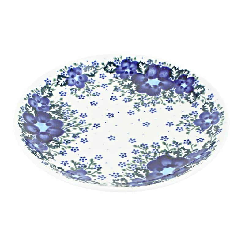 Blue Rose Polish Pottery Vena Dessert Plate - Melanie