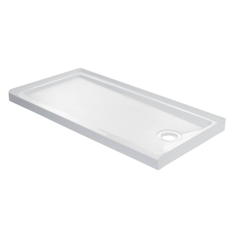 Miseno 59-7/8" x 30" Shower Base with Single Threshold and Right Drain - White
