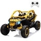preview thumbnail 36 of 54, Licensed BRP Can-Am 24V 2 Seater Kids UTV Ride on Car with Remote Control Yellow
