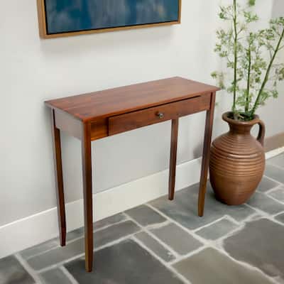 Porch & Den Holly Hill Solid Acacia 1-drawer Console Table