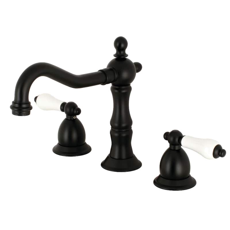 Heritage 8 in. Widespread Bathroom Faucet - Matte Black