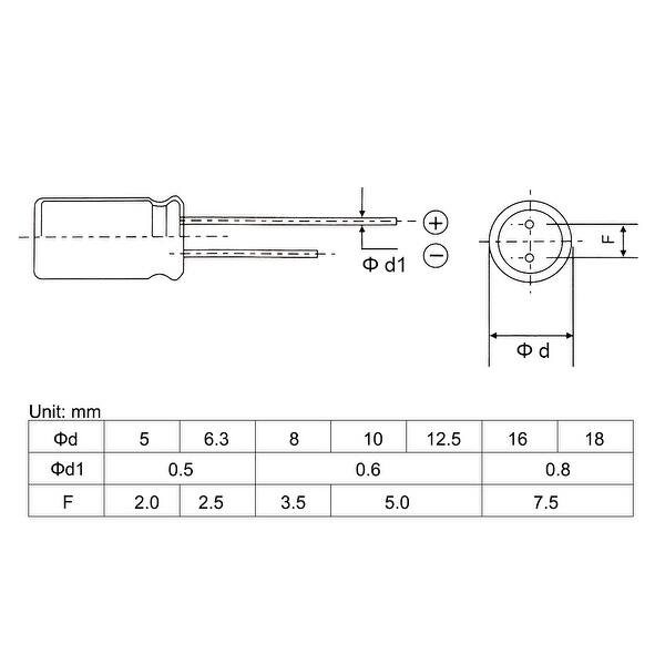 PATIKIL 35V 680uF Electrolytic Capacitors, 10Pcs 10x17mm Aluminum