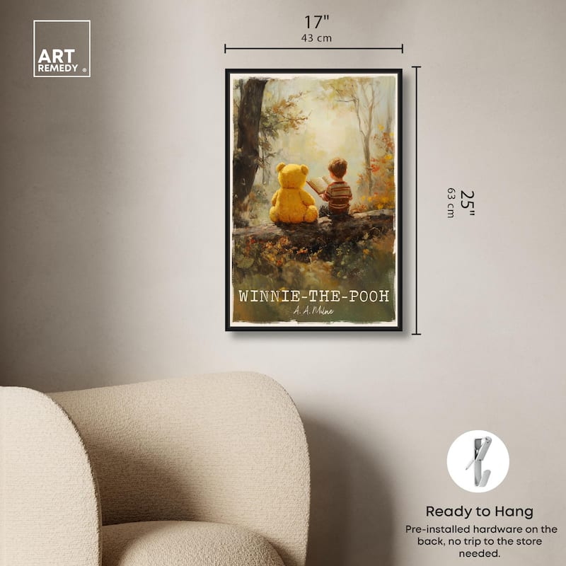 Classic Winnie the Pooh Canvas by Art Remedy