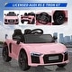 preview thumbnail 31 of 41, 12V Kids Ride On Toy Car, Licensed by Audi Toy Car with Remote Control