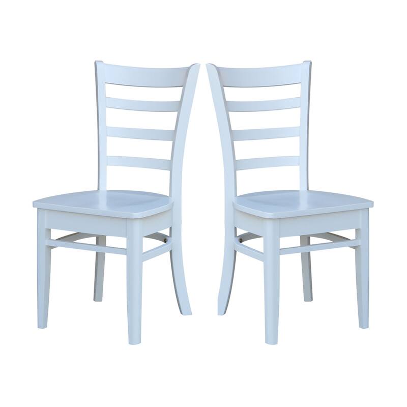 International Concepts Emily Side Chairs - Set of 2 - White