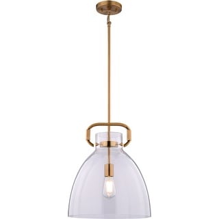 Vaxcel Lighting P0431 Madrona 14" Wide Pendant with Clear Glass Shade