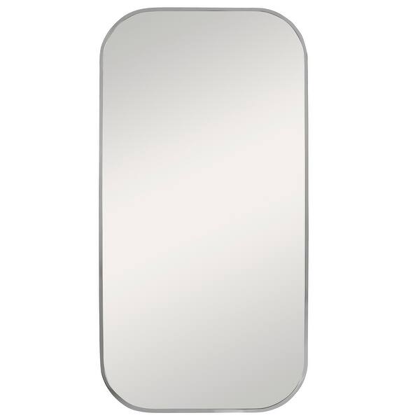slide 2 of 9, Uttermost Taft Plated Wall Mirror Polished Nickel