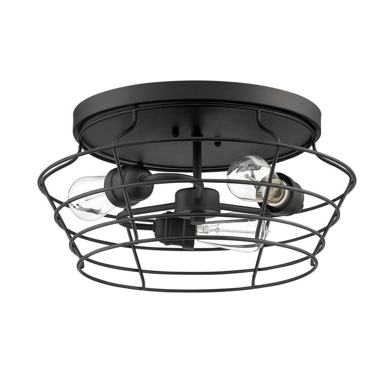 Craftmade Thatcher 3 Light 17" Wide Flush Mount Ceiling Fixture