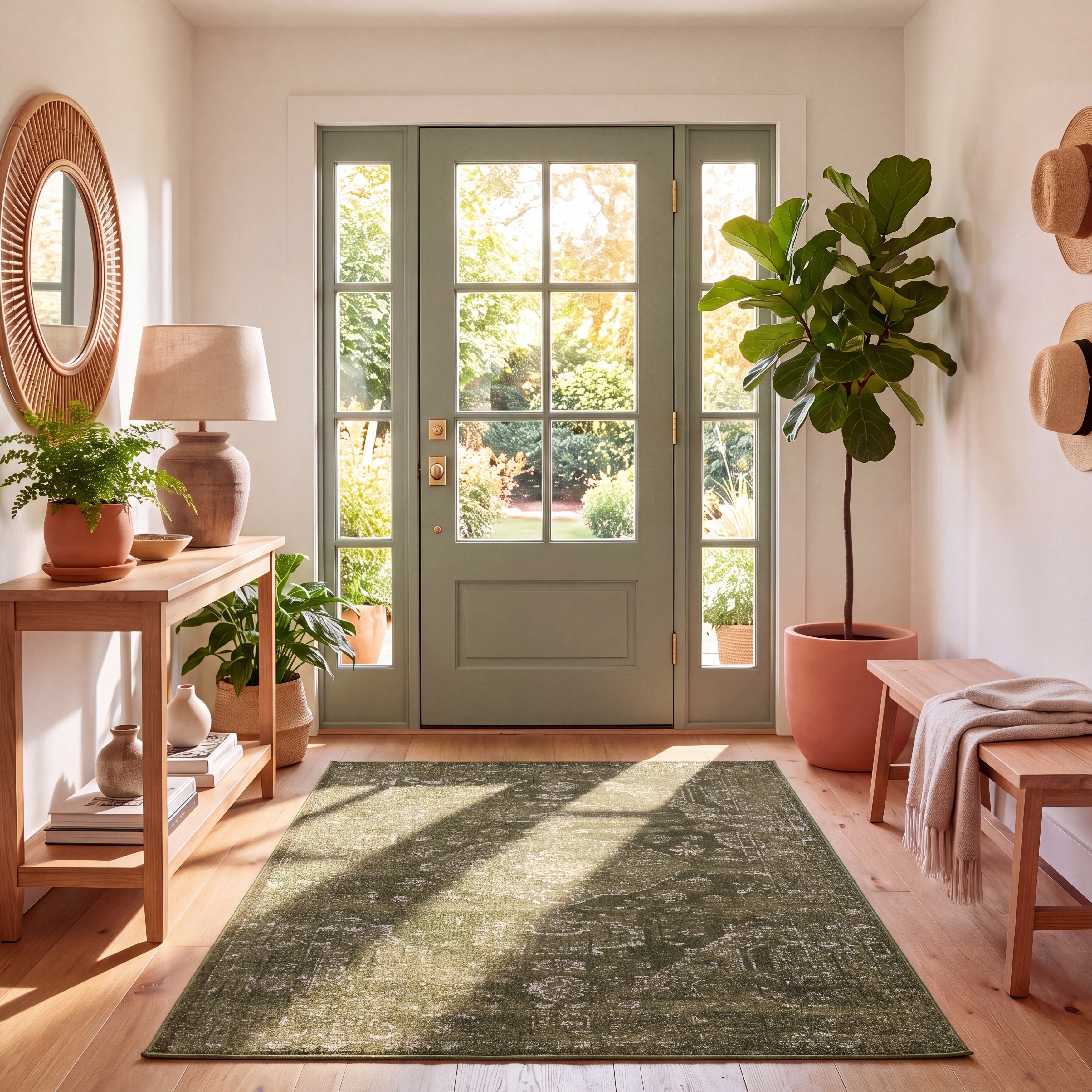 SAFAVIEH Madison Willodean Boho Oriental Distressed Rug