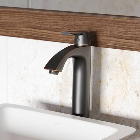 VIGO Linus Single-Handle Single Hole Bathroom Vessel Sink Faucet