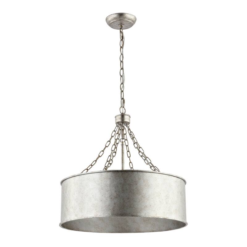 SAFAVIEH Lighting Veda Chandelier - 19" W x 19" D x 27" H - Silver