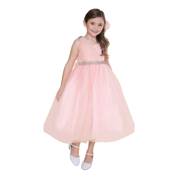 little girl blush pink dress