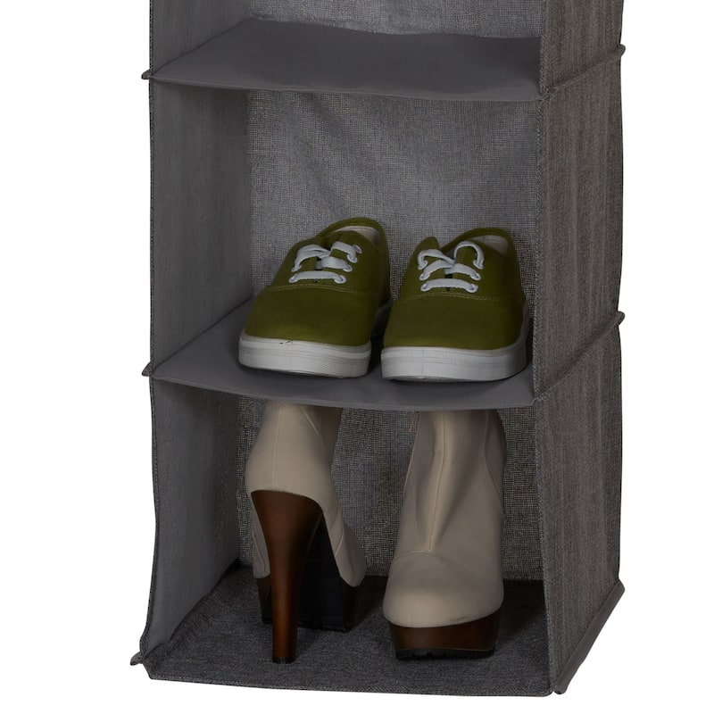 Household Essentials 6-Shelf Linen Hanging Closet Organizer - 12.0"L x 12.0"W x 50.0"H