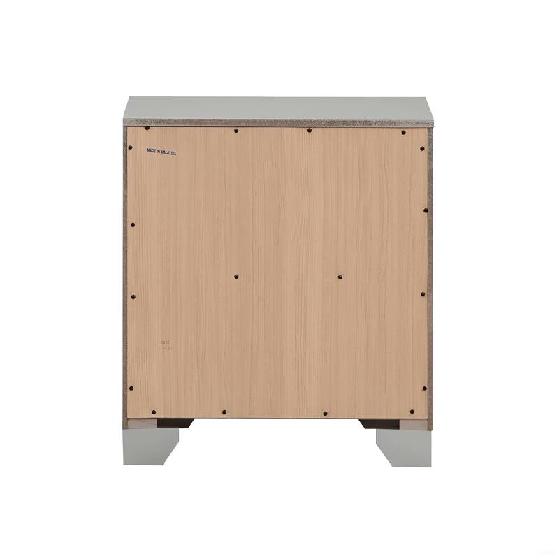 Silver Champagne Accent Table for Drinks and Decor