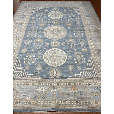 HERAT ORIENTAL Handmade Oushak Wool Rug - 12'7" x 17'10"