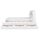 preview thumbnail 9 of 28, Wooden Twin Size LED Platform Bed with Trundle, Storage Headboard and Drawers