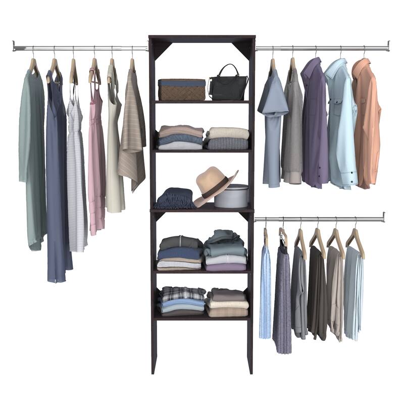ClosetMaid SuiteSymphony 25-inch Wide Starter Tower Closet Organizer