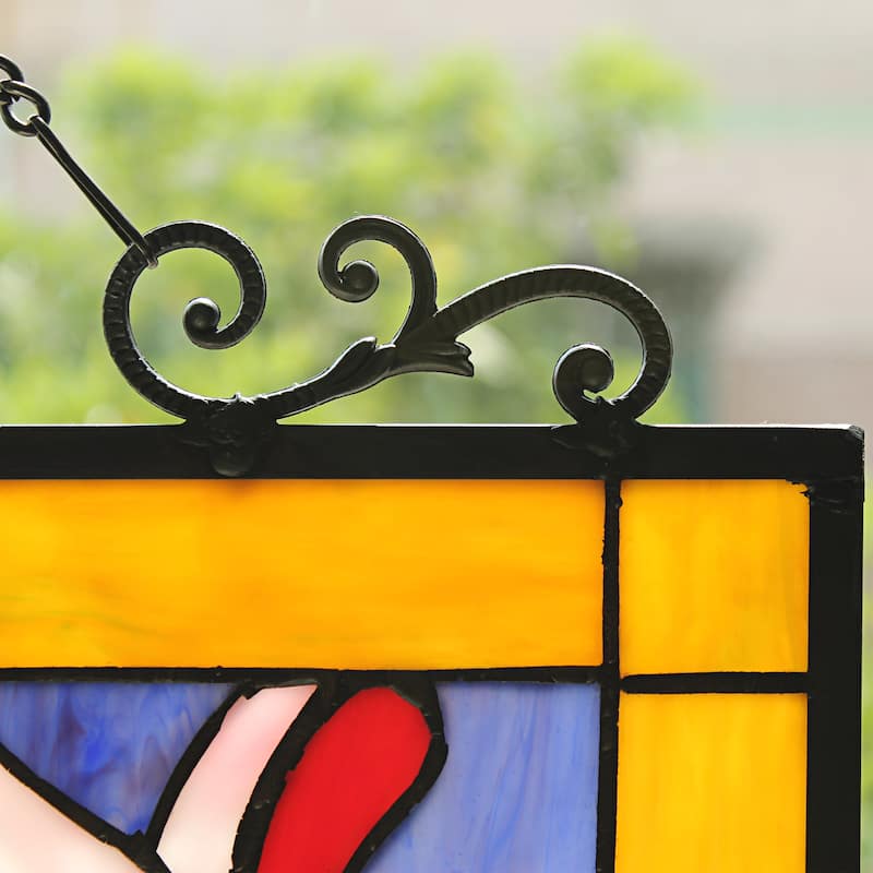 Floral Design Window Panel/ Suncatcher