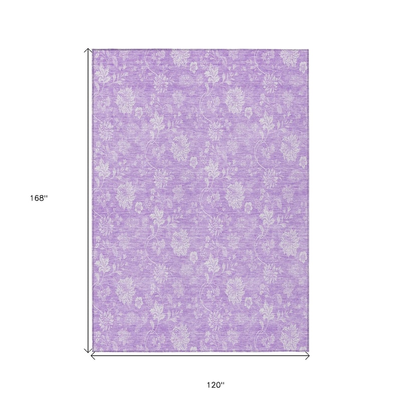 HomeRoots Floral Transitional Rectangle Outdoor Rug