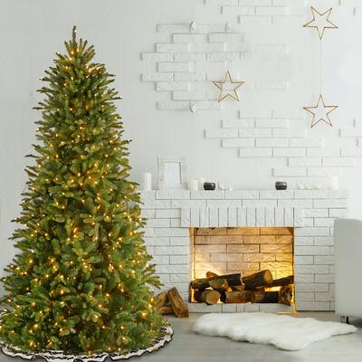 National Tree Company 6.5 ft. Pre-lit Realistic Artificial Slim Fir Tree