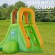 preview thumbnail 7 of 10, Sunny & Fun Single Ring Inflatable Water Slide Park & Blow up Pool with Air Pump