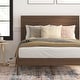 preview thumbnail 32 of 41, Solid Wood Platform Bed with Headboard and Wooden Slats