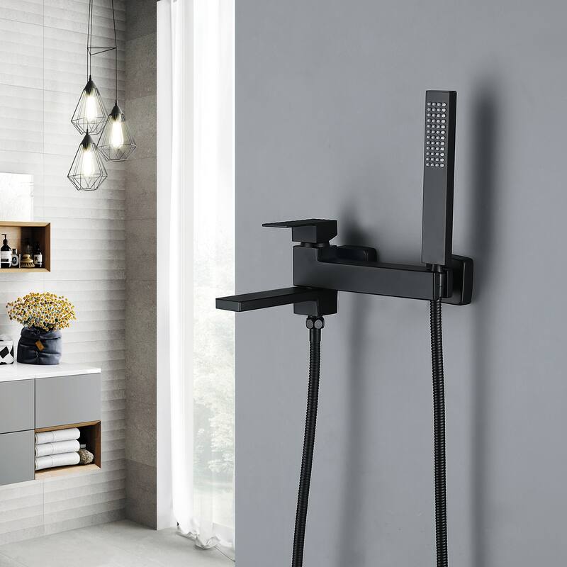 180° rotation Solid Brass Tub Faucets With Handle Shower