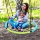 preview thumbnail 5 of 4, 750 lb Spider Web Saucer Swing 40 inch for Tree Kids with Steel Frame