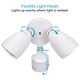 preview thumbnail 19 of 21, Dual-Head Integrated LED Wall Mount Flood Light with Motion Sensor, Outdoor Security Light, Waterproof