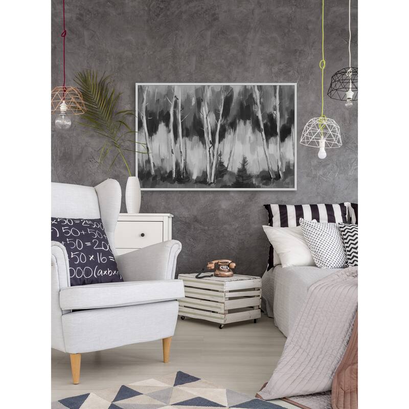 Shady Woods Floater Framed Print on Canvas