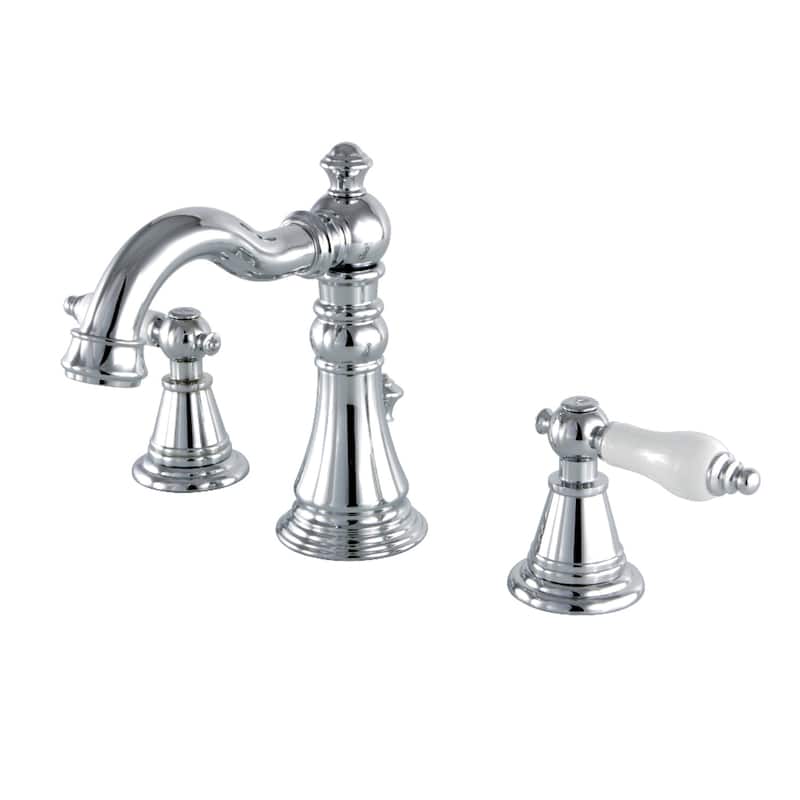 English Classic Widespread Bathroom Faucet - Polished Chrome