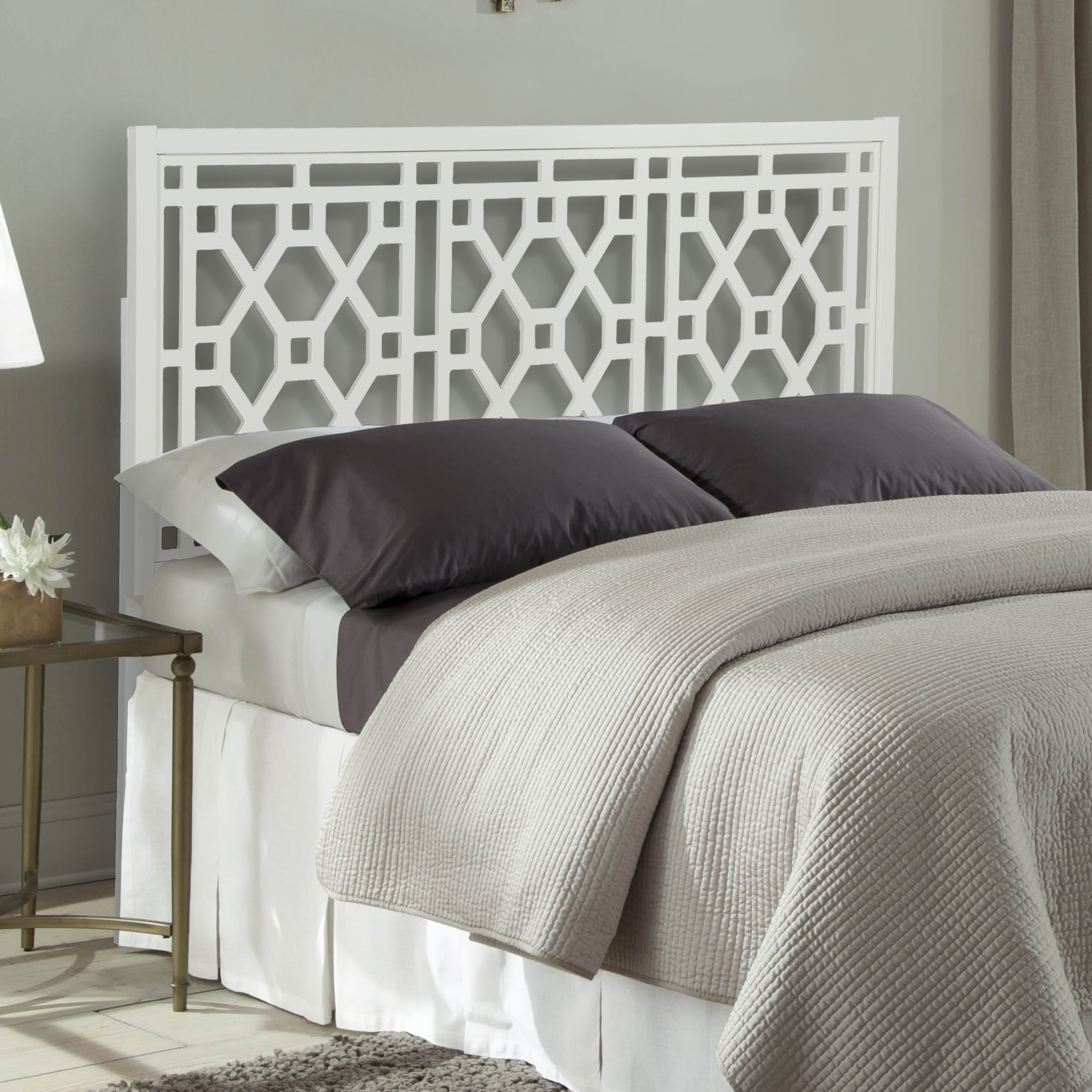 Headboard white king hot sale