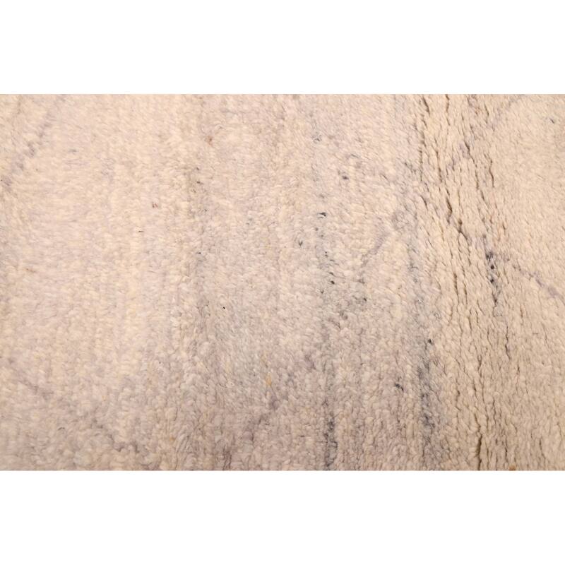 ECARPETGALLERY Hand-knotted Tangier Light Grey Wool Rug - 8'0 x 9'10