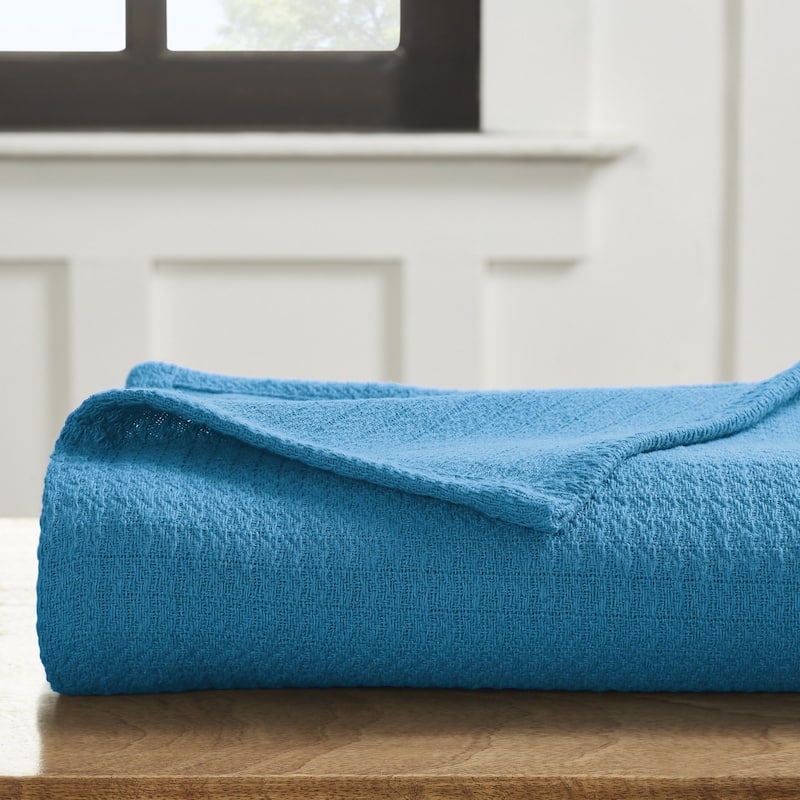 Superior Waffle Weave Honeycomb Knit Soft Cotton Blanket