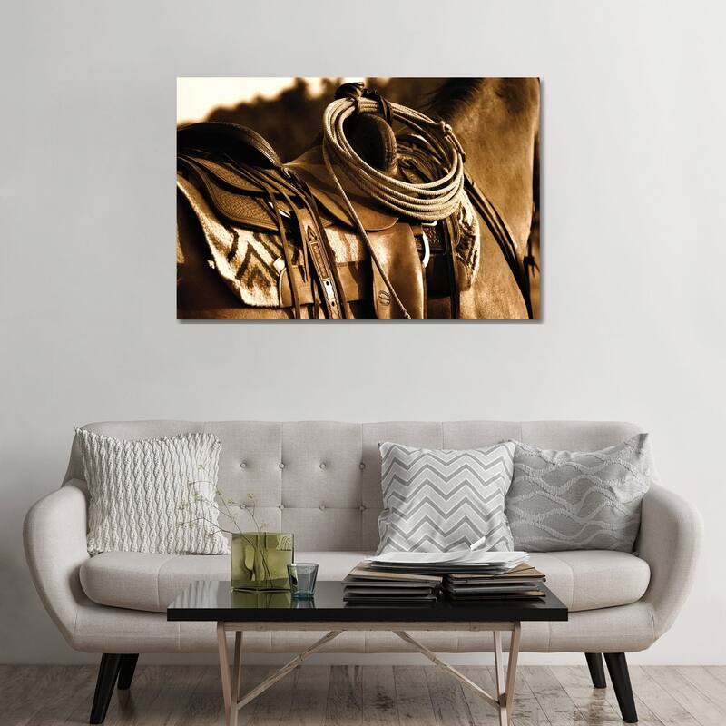 iCanvas "Western Saddle" by Rhonda Thompson Canvas Print - 32x48x1.5