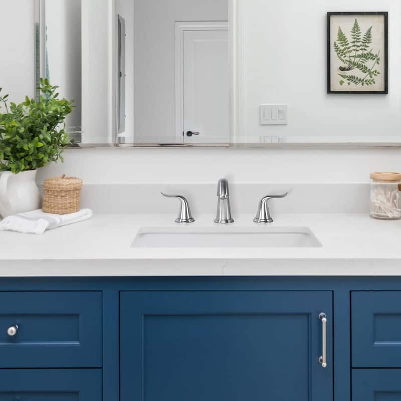 WOWOW Elegant Dual-Handle Bathroom Sink Faucet