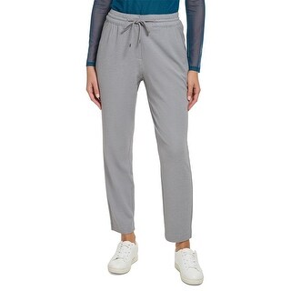 DKNY Women's High Rise Pull On Drawstring Pants Gray Size 0 - Bed Bath ...