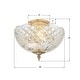 preview thumbnail 2 of 4, Crystorama Lighting Group Cortland 2 Light 10" Wide Semi Flush Ceiling