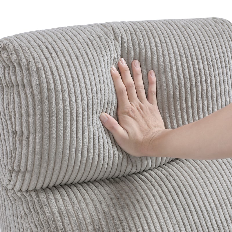 Covelo Corduroy Push Back Reclining Chair