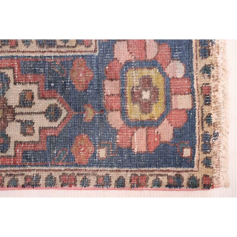ECARPETGALLERY Hand-knotted Antalya Vintage Red Wool Rug - 4'7 x 6'4