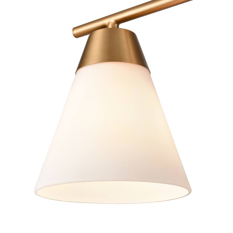 Elk Home Vivica Black With Clear Glass Cone Shade 3 Light Vanity Light