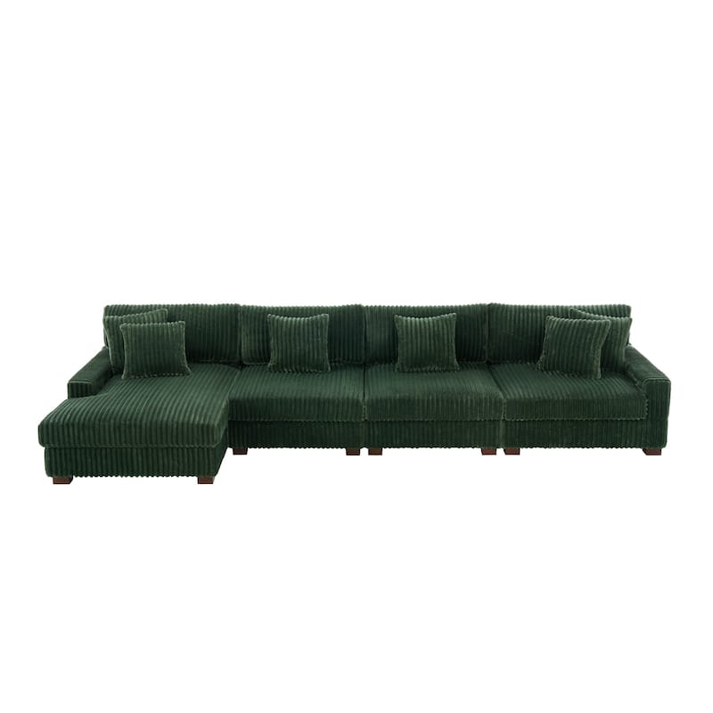 Anne 150" W Oversized Upholstered Modular Sectional Sofa