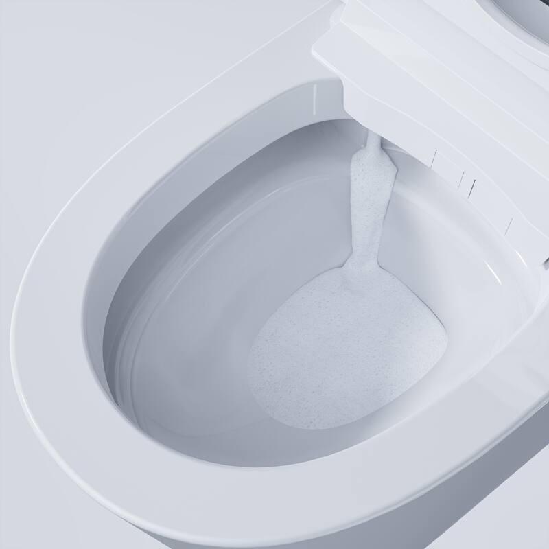 HOROW ADA Height Elongated Smart Bidet Toilet in White with Water Tank Pump Auto Open Close Deodorization