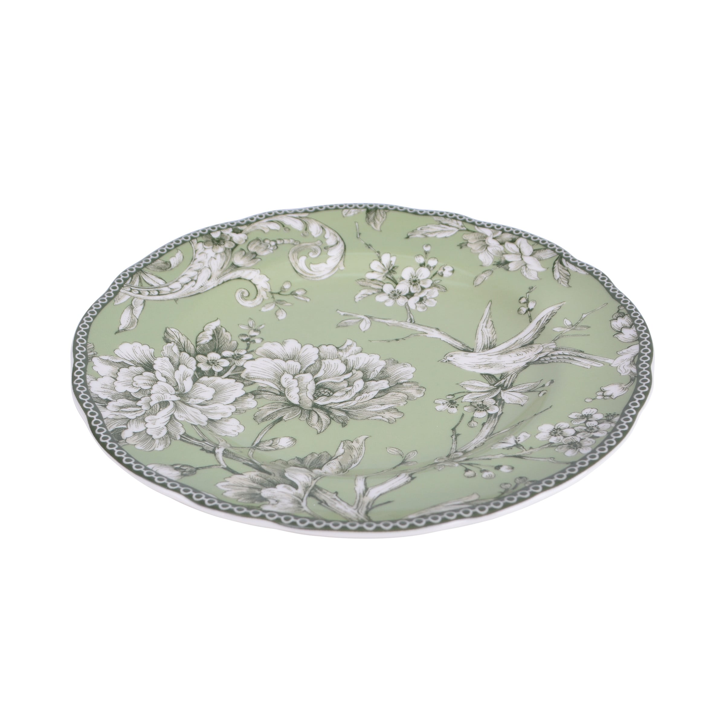 Adelaide Sage Porcelain 12 Pc Dinnerware Set - Overstock - 41791883